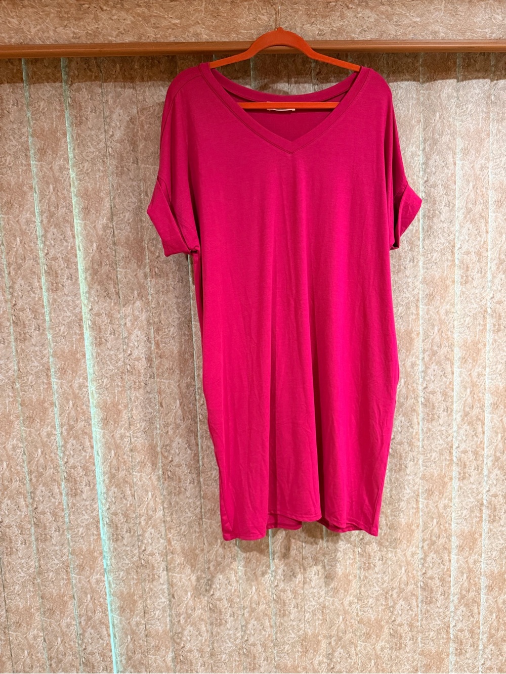 💖 NWOT Hot Pink Lounge Dress / Cover Up – Size 2X 💖